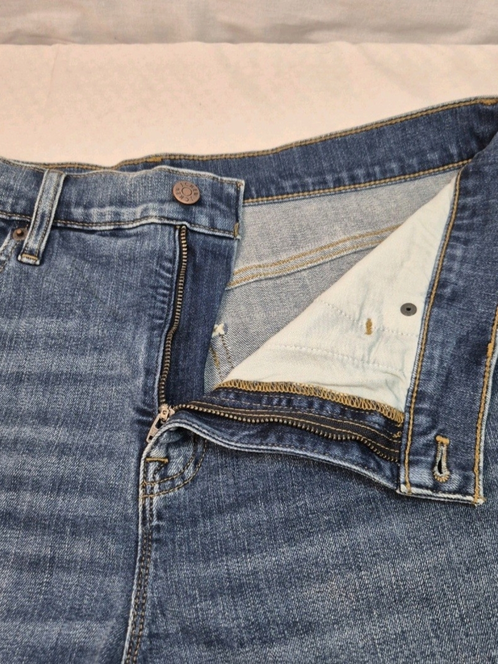 J.Crew Stretch Shorts Womens Size 32 Blue Jean Cuffed NWT 28 - Picture 4 of 8